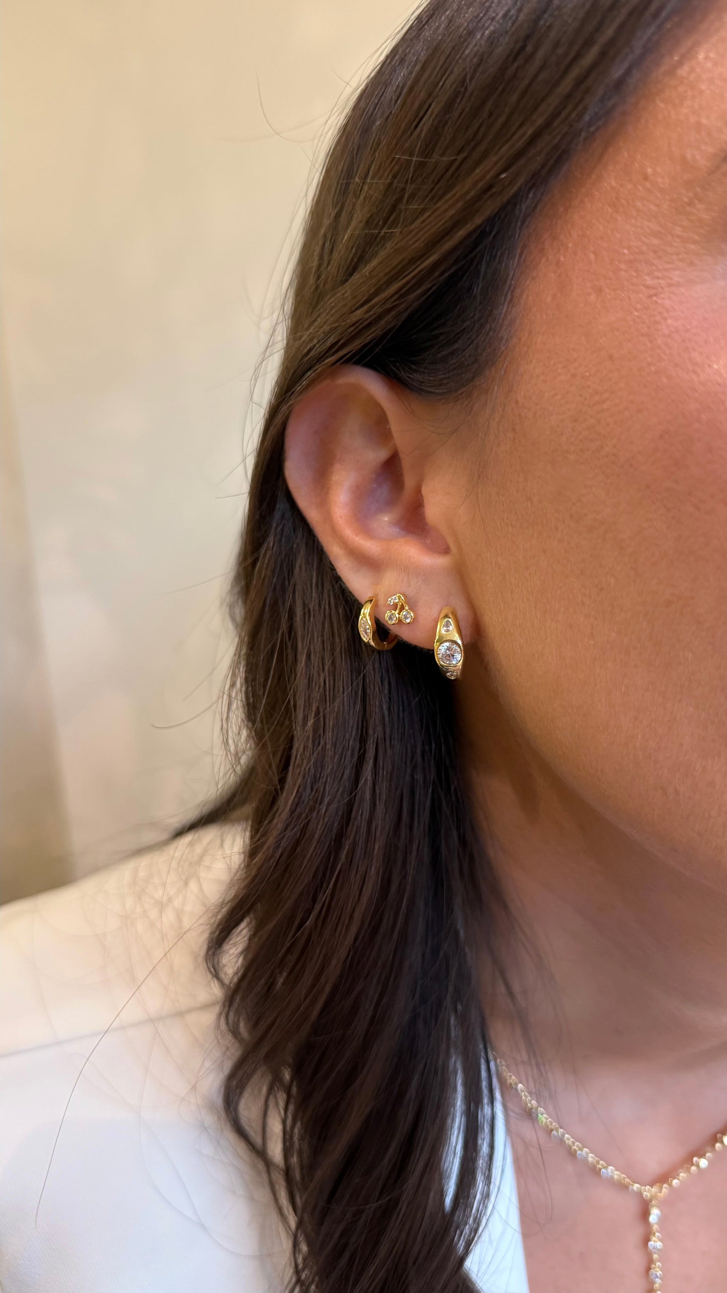 Argollas bold oro