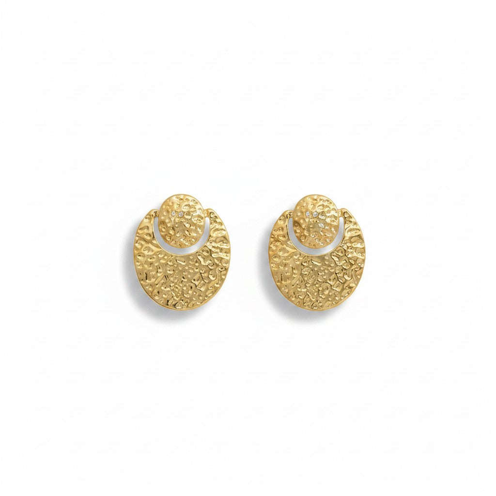 Aros oval martillados