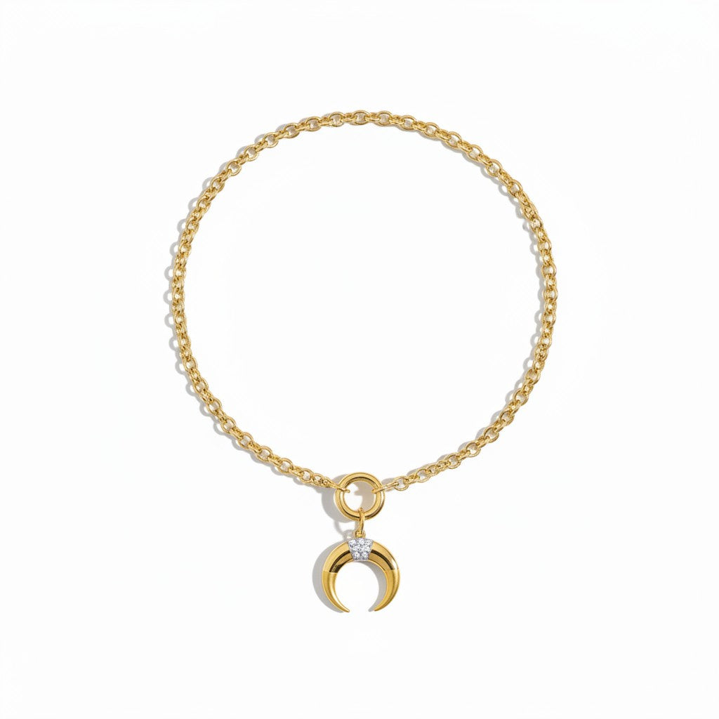 Collar gran luna gold