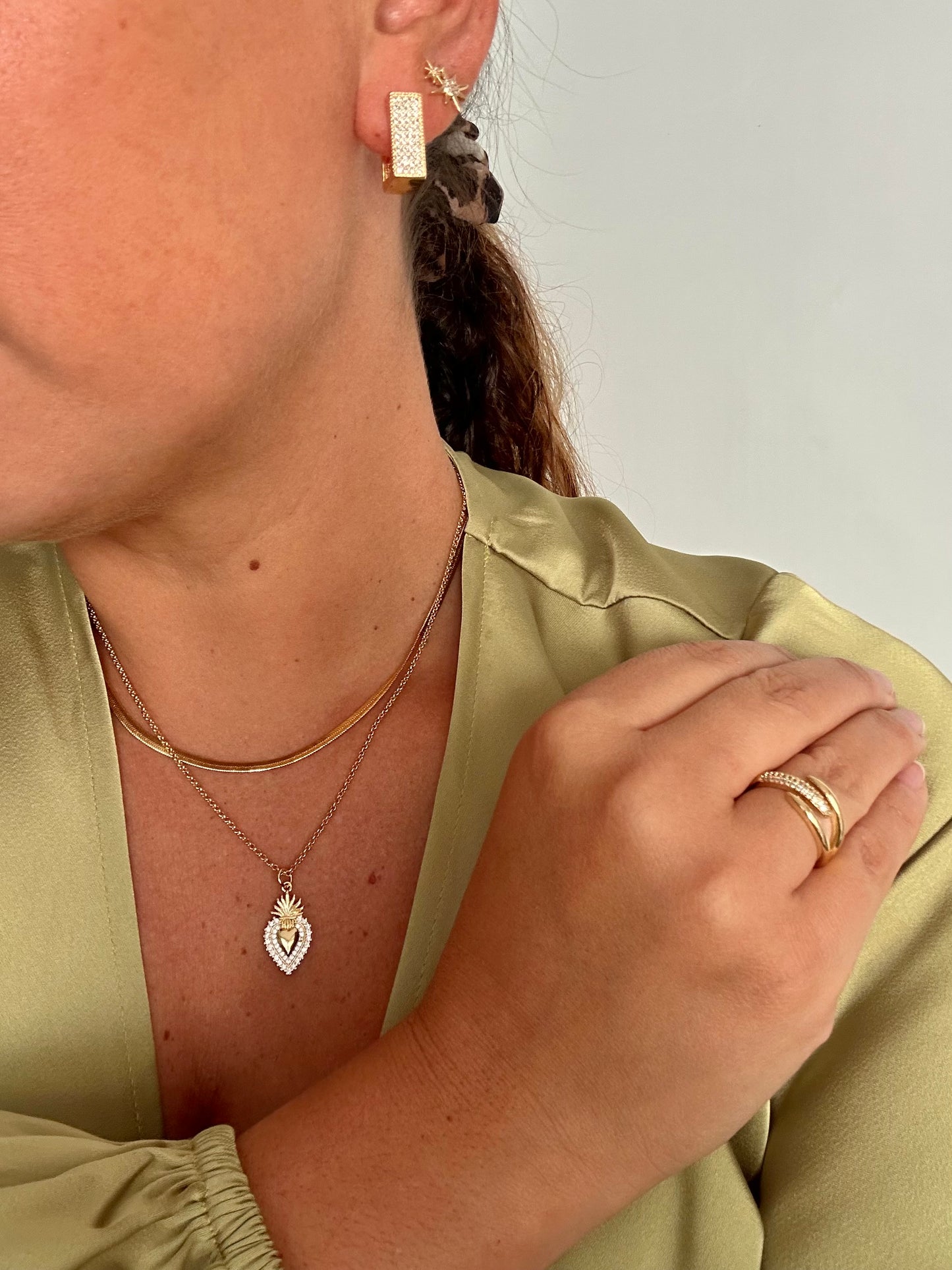 Collar Corazón detente gold