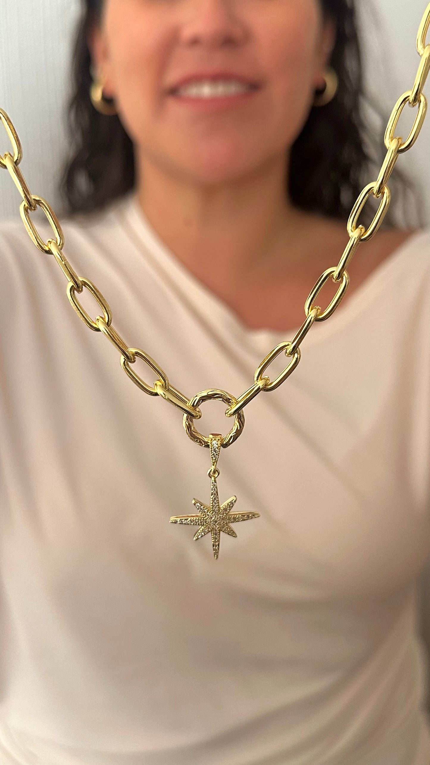 Collar estrella del norte gold