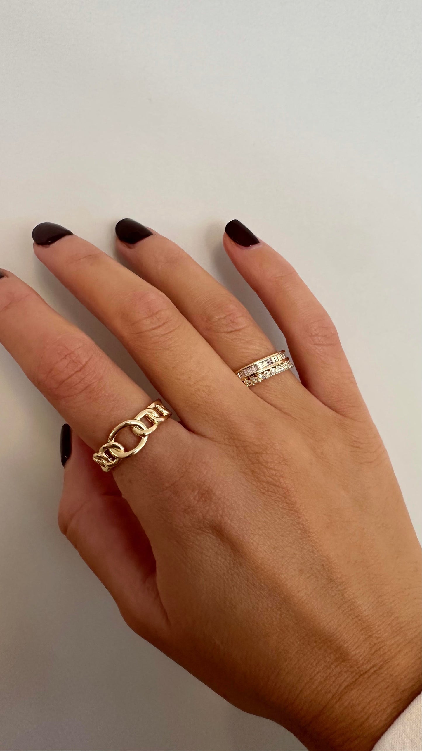 Anillo cristal duplo