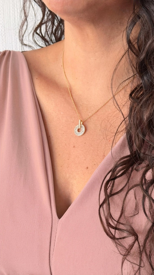 Collar Elsa cristales