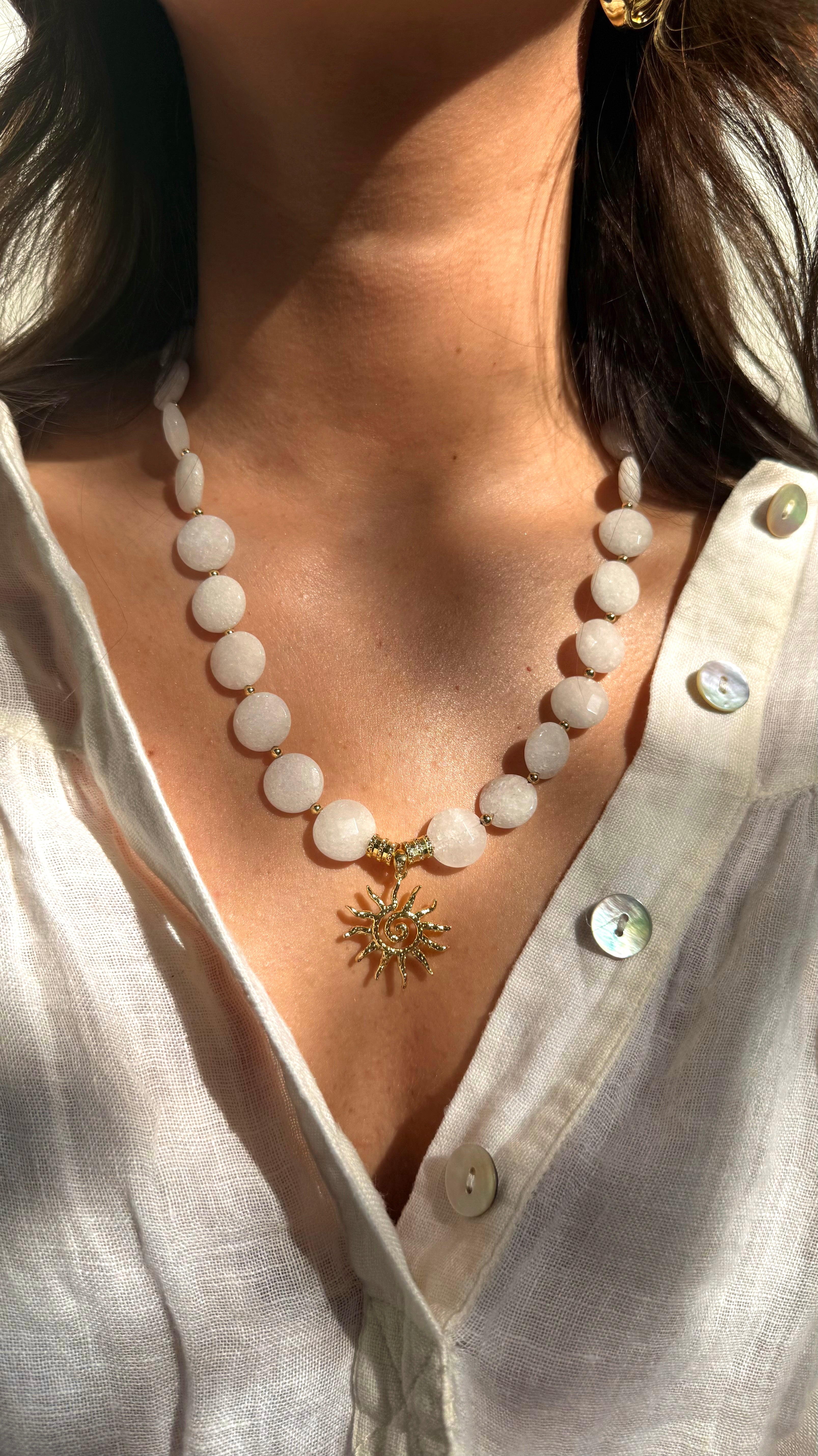 Collar Sol white