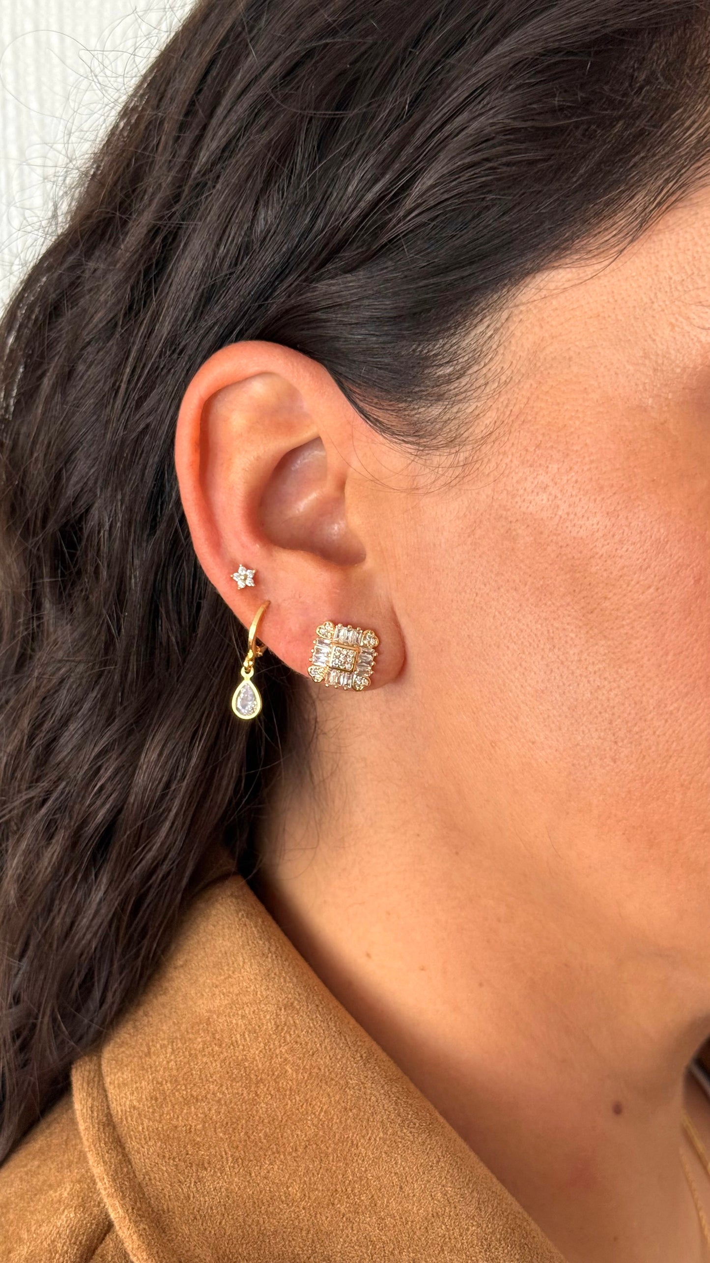 Piercing mini flor gold
