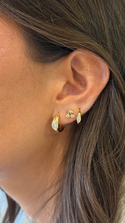 Argollas bold oro