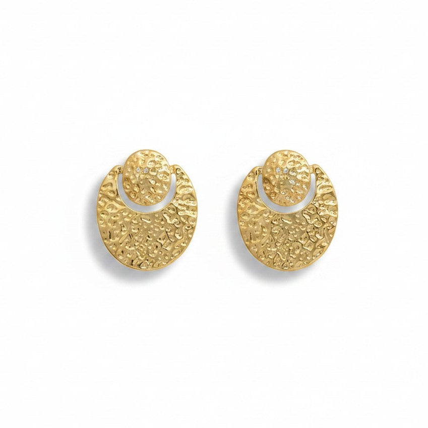 Aros oval martillados