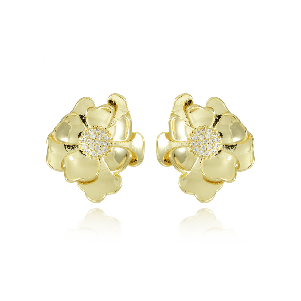 Aros flor M gold