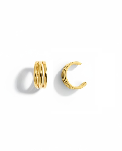 Earcuff triple liso gold