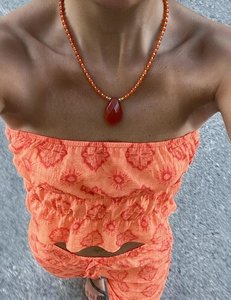 Collar Buzios naranjo