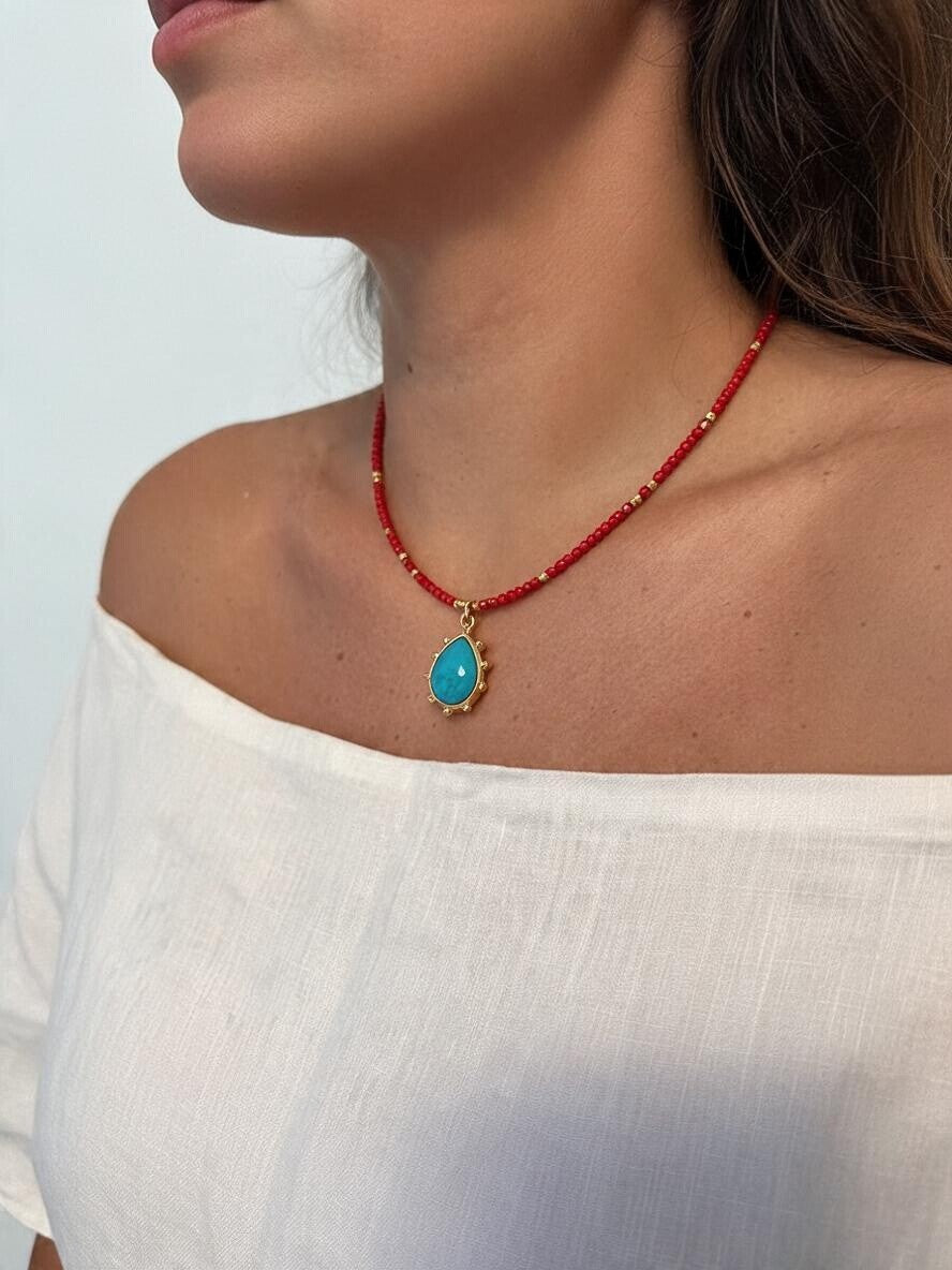 Collar Buzios coral