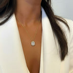 Collar cristal cuadrado