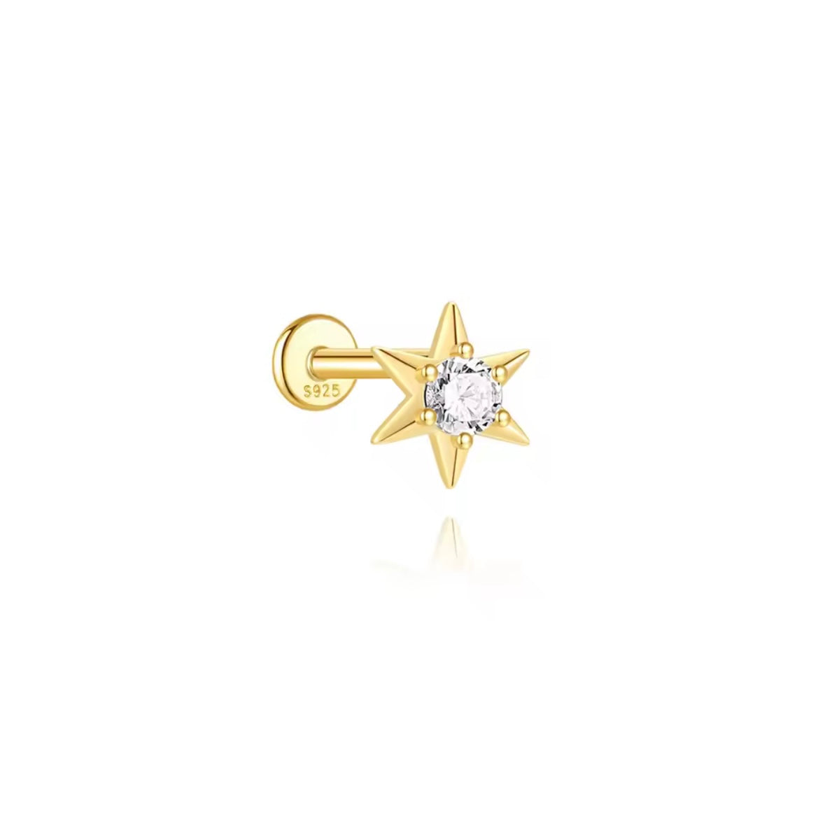 Piercing estrella gold