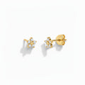 Mini aros flor cristal