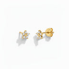 Mini aros flor cristal