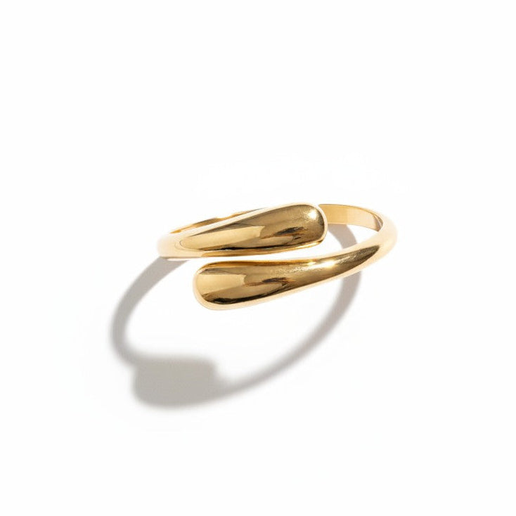 Brazalete cruzado bold gold