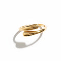 Brazalete cruzado bold gold