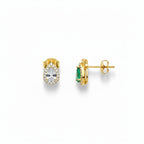Aros gota cristal gold