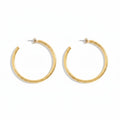 Argollas tubo XL gold