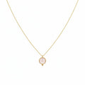 Collar piedra cuarzo gold