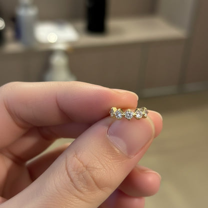 Earcuff rombos gold