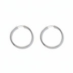Argollas tubo XL plata 925