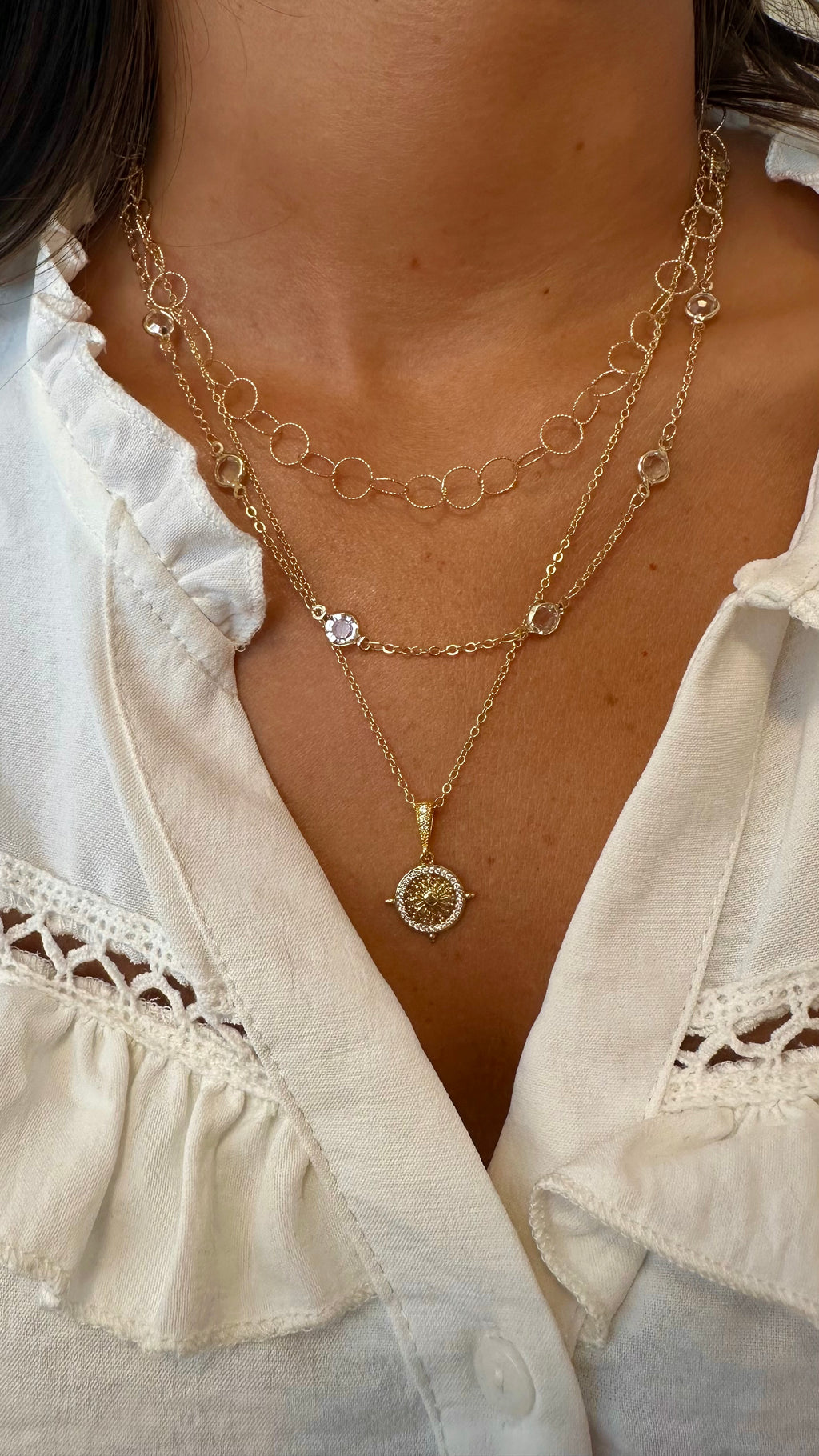 Collar medalla Sun