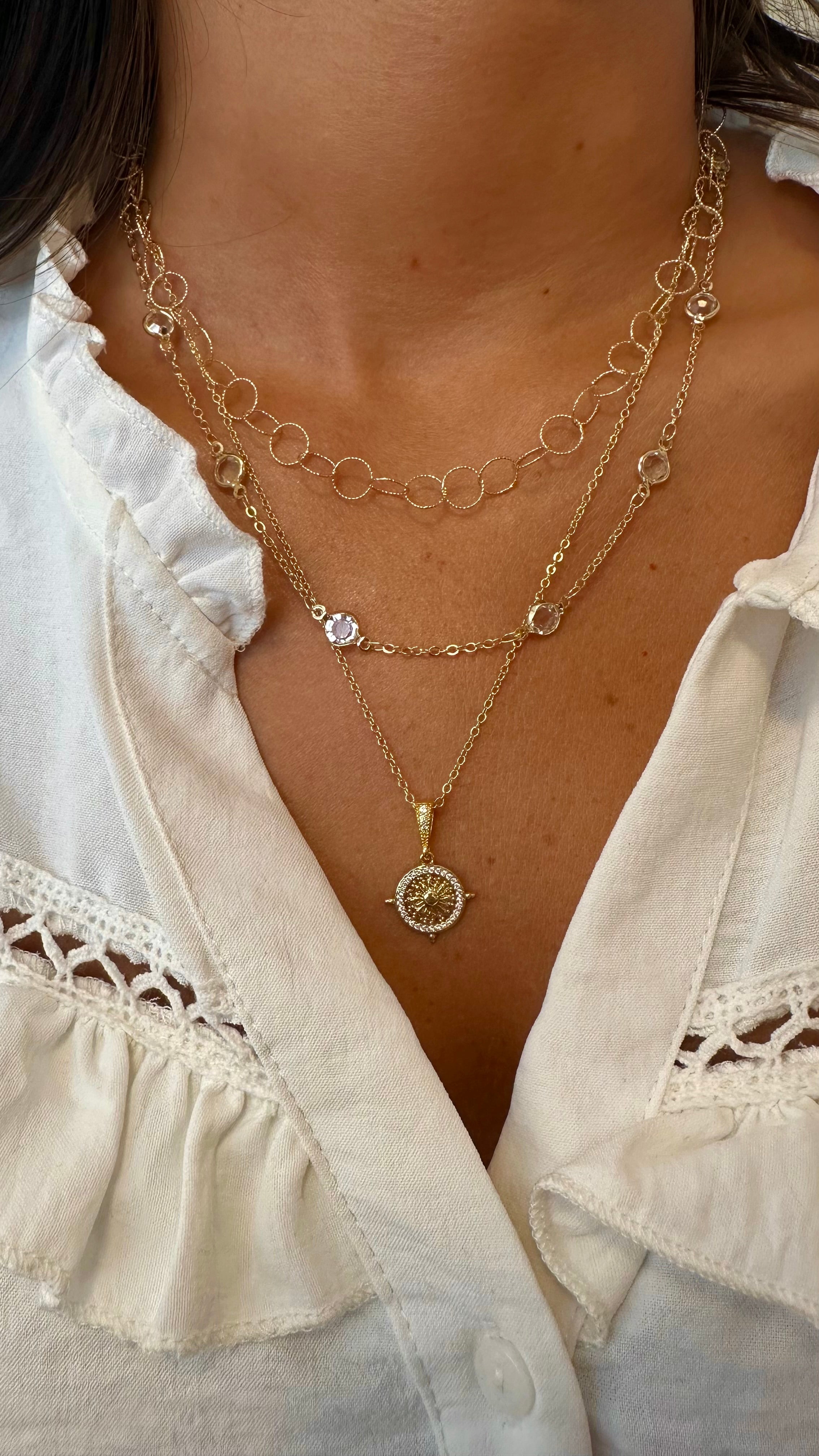 Collar medalla Sun