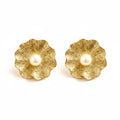 Aros gran flor gold