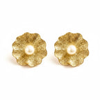 Aros gran flor gold