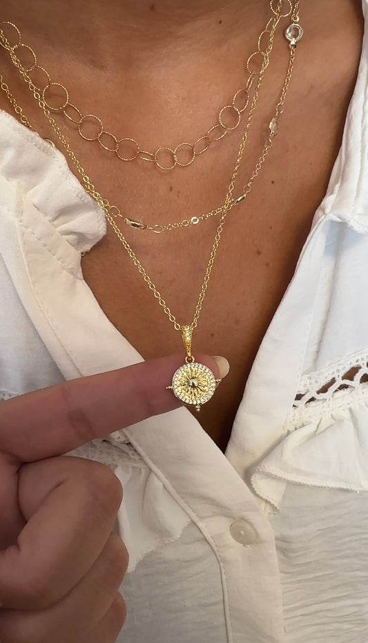 Collar medalla Sun