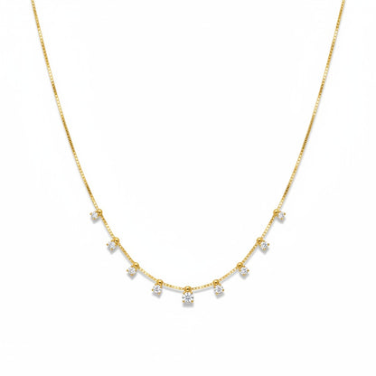 Choker cristales cuadrados