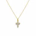 Collar cruz cristales
