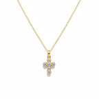 Collar cruz cristales