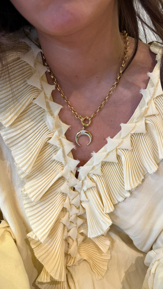 Collar gran luna gold