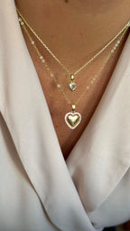 Collar mini love cristal
