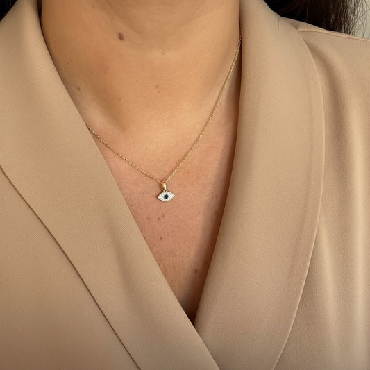 Collar mini ojo turco