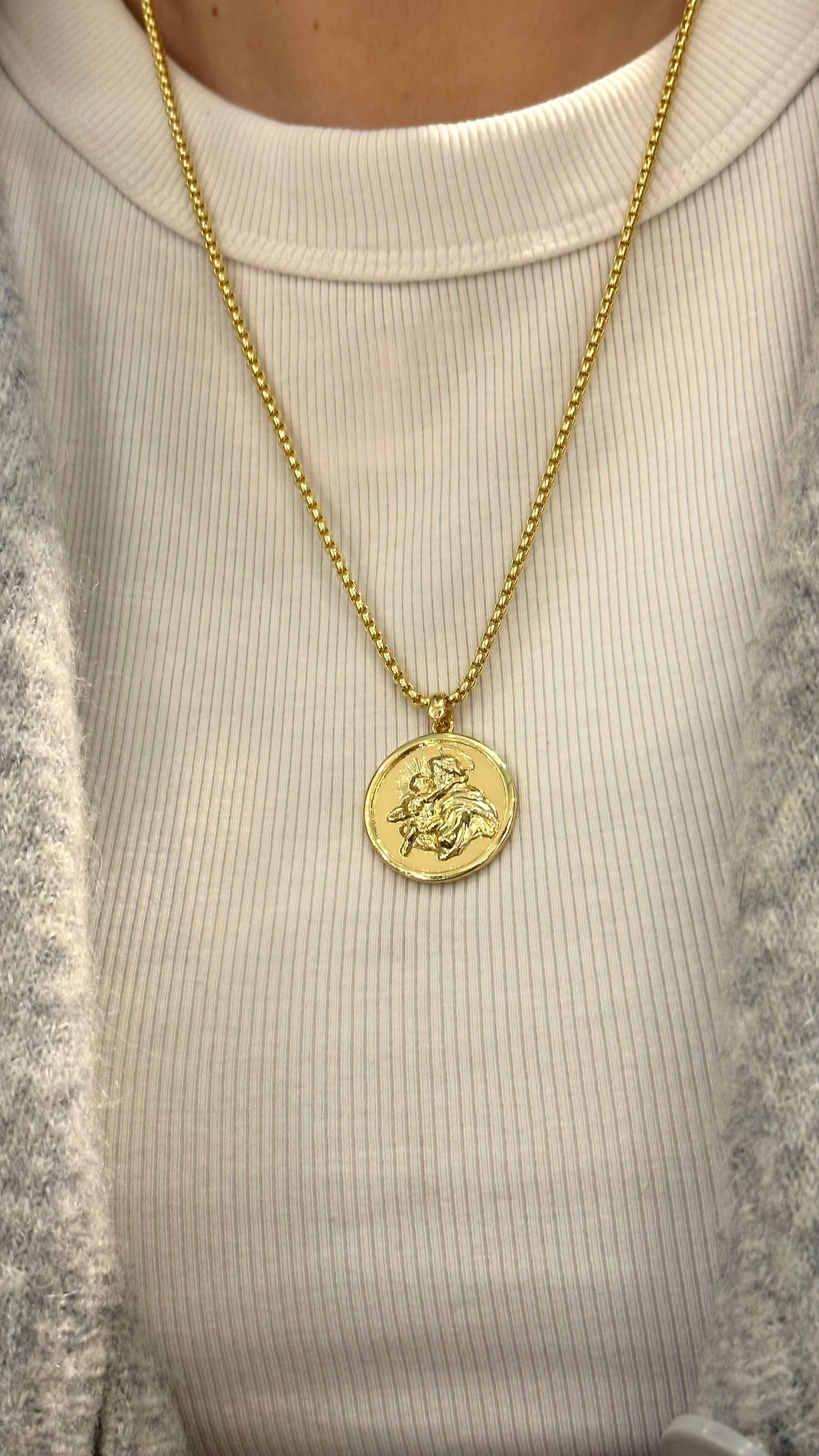 Collar Medalla Protectora San Benito