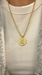 Collar Medalla Protectora San Benito