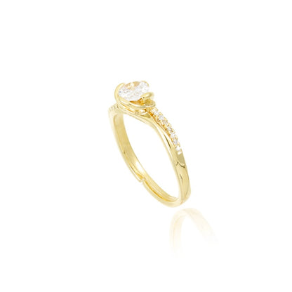Anillo Solitario gold