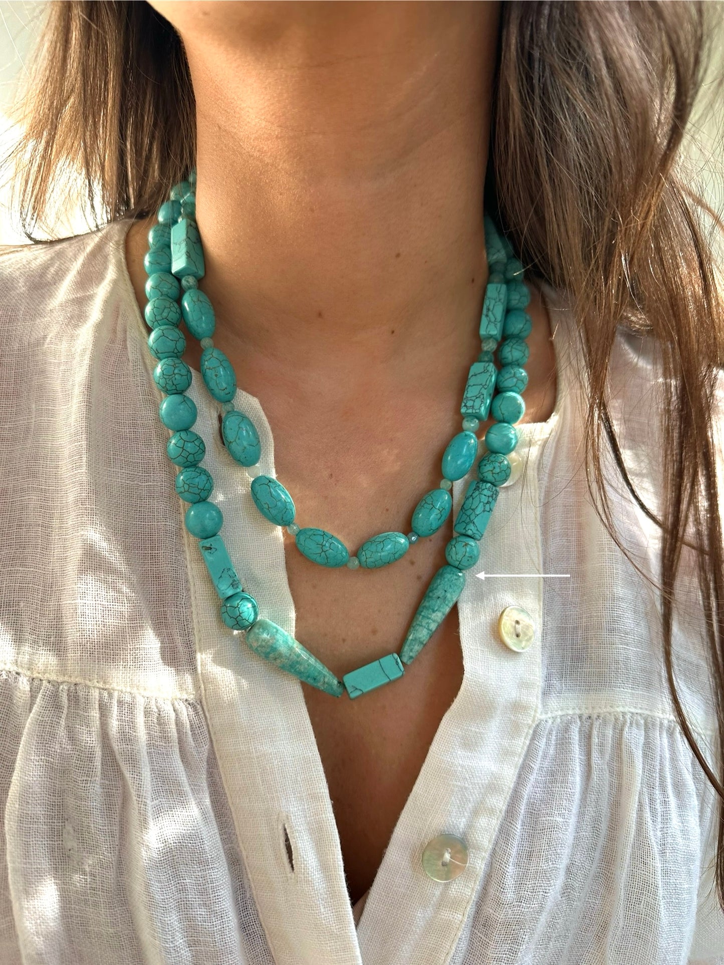 Collar Turquesa formas