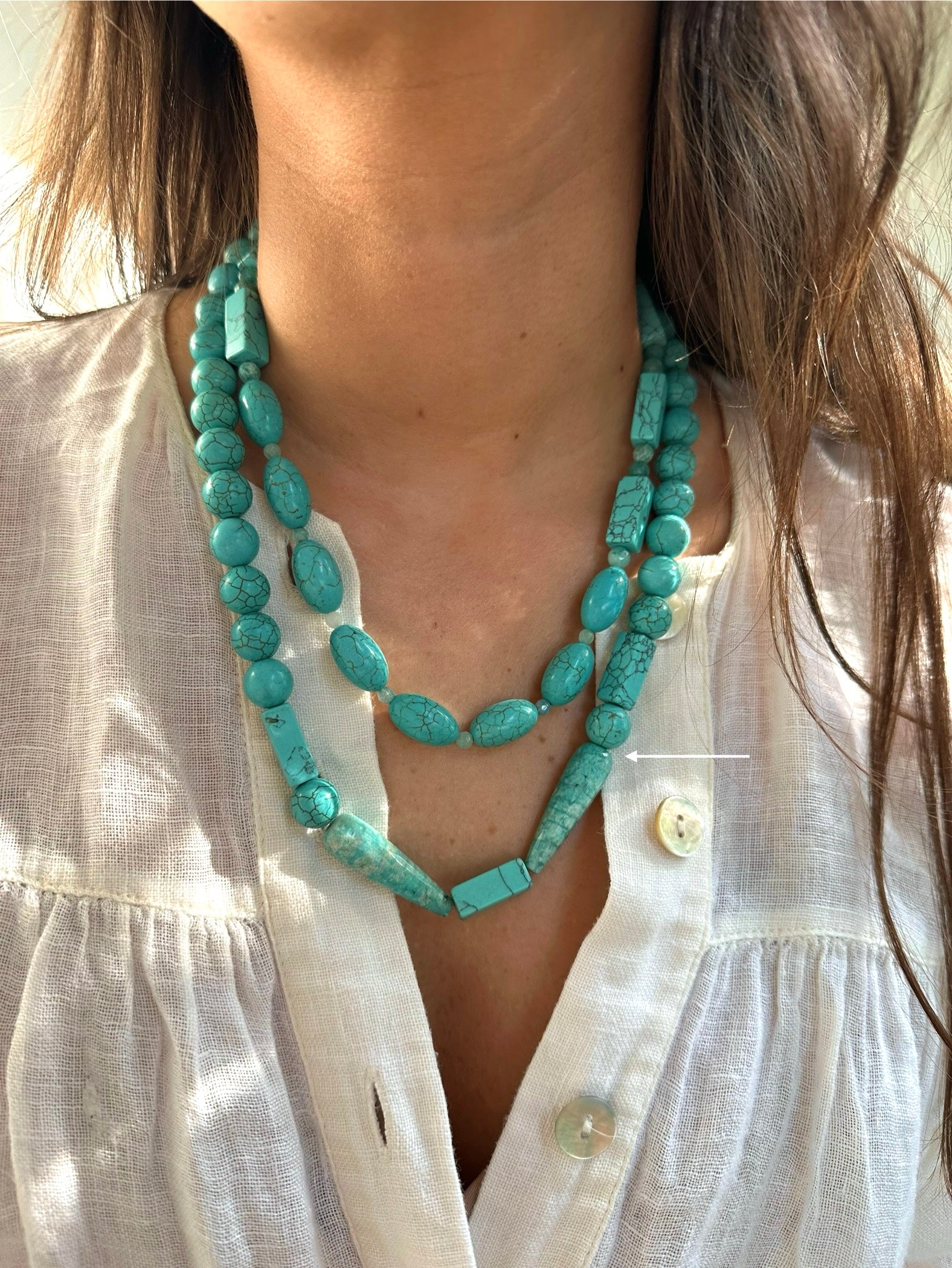 Collar Turquesa formas