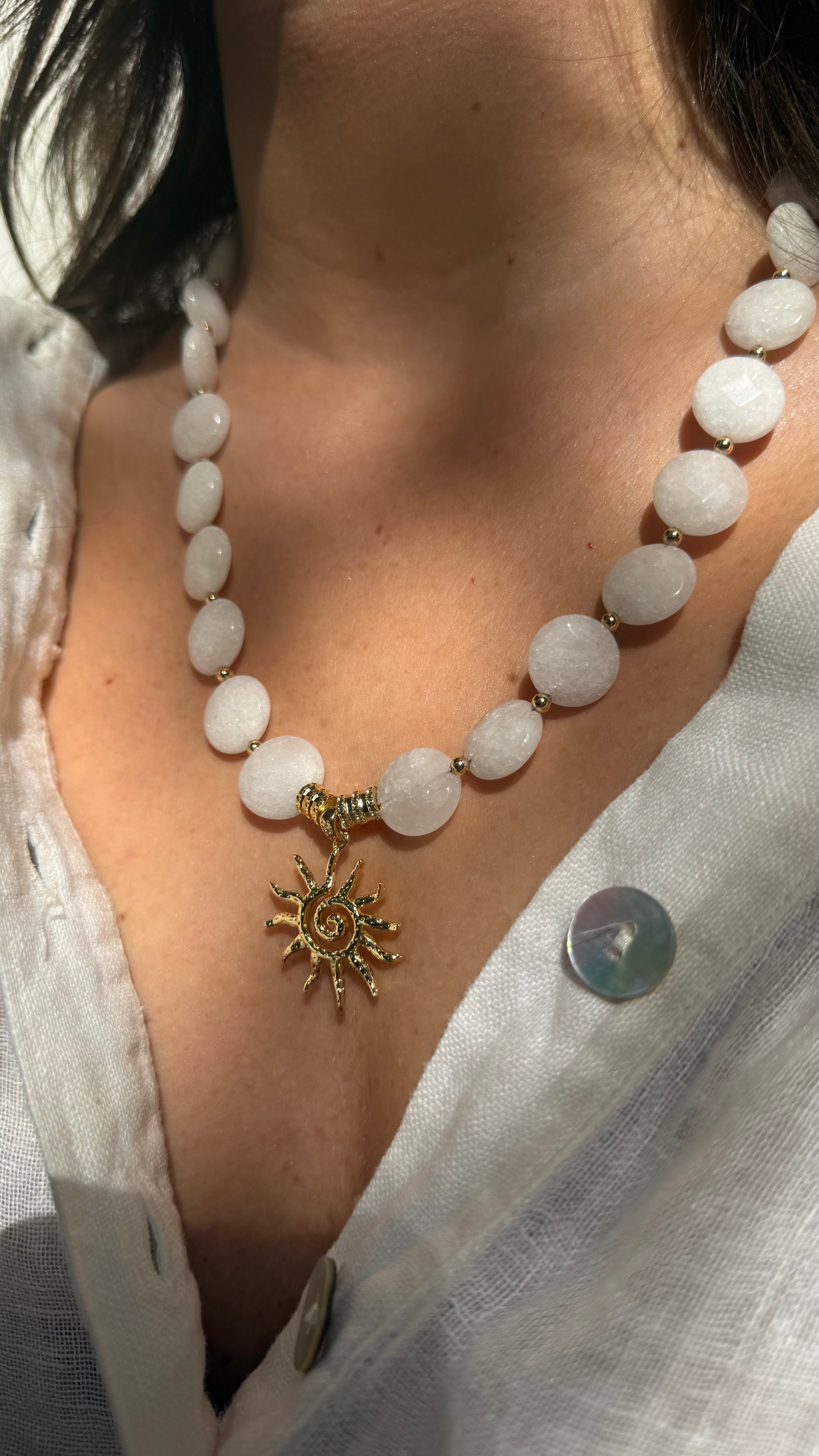 Collar Sol white