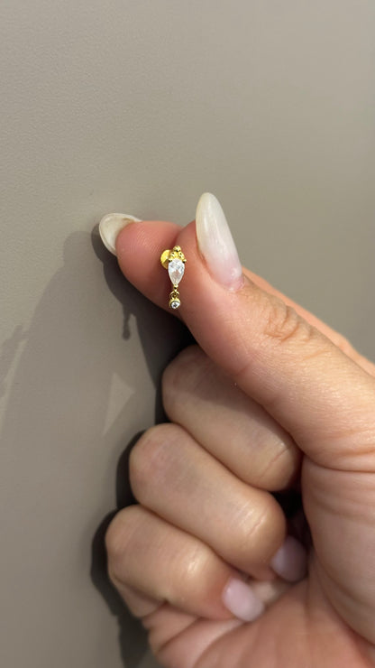 Piercing Isabel gold