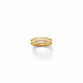 Anillo hexagonal gold