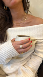 Anillo doble cristales XL