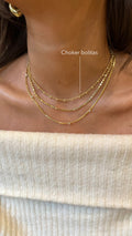 Choker bolitas gold