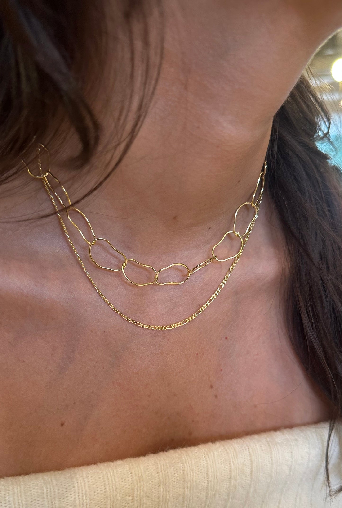 Collar ondas gold