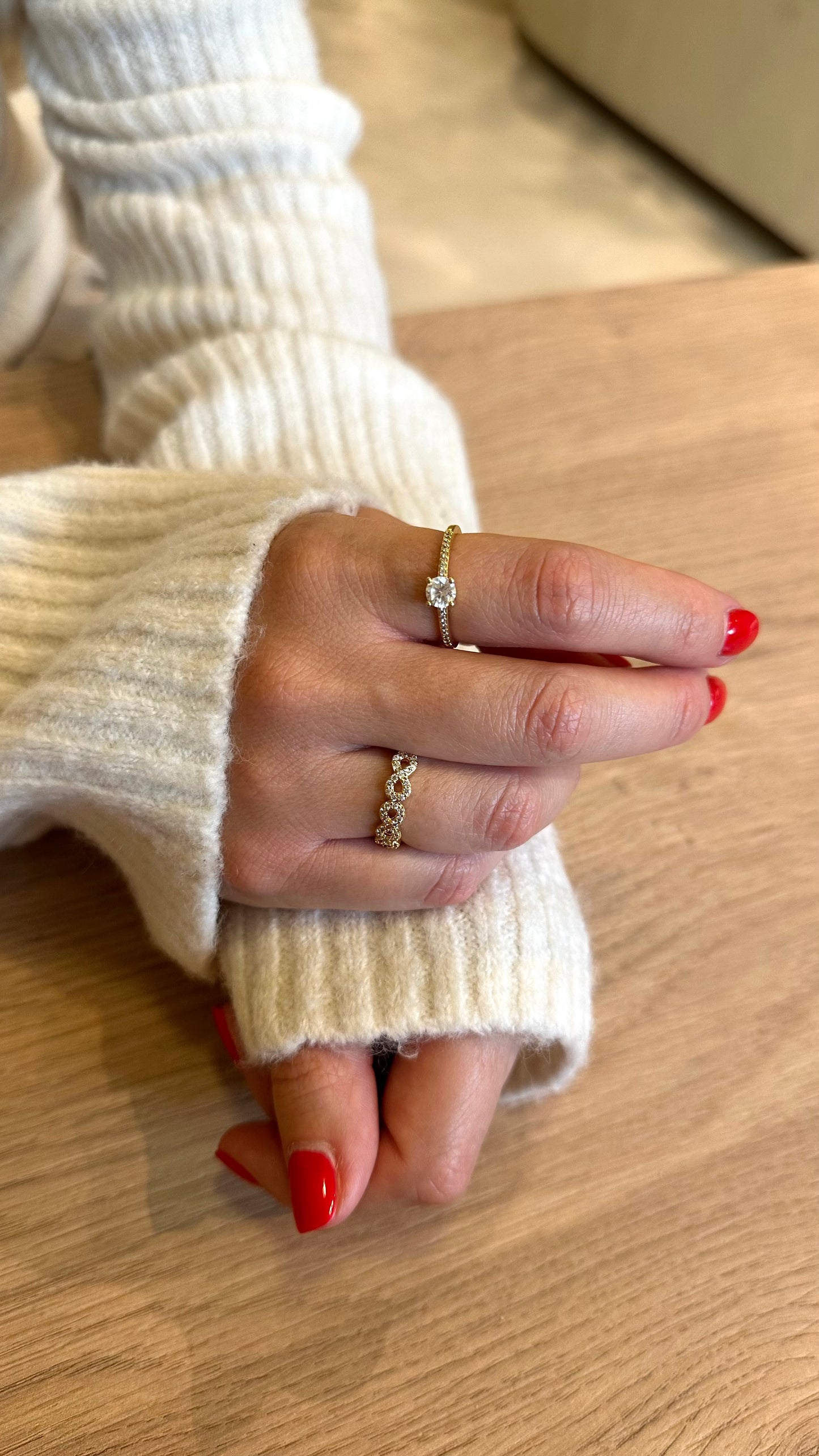 Anillo Solitario gold