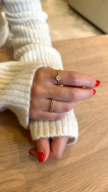 Anillo Solitario gold